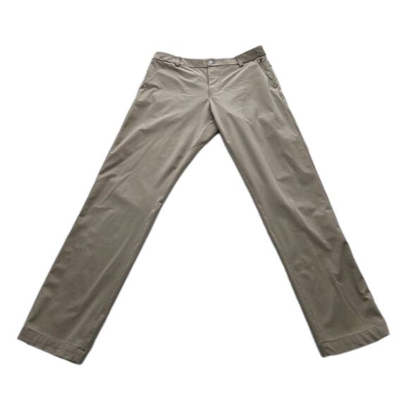 Lululemon Pants Mens 31 Tan Brown Commission Pant Warpstream Casual Athleisure - Picture 1 of 11